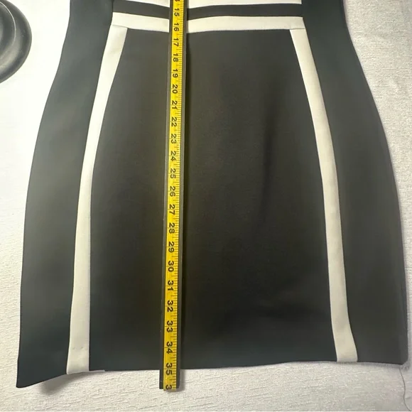 Calvin Klein Black and White Sheath Dress 14P - Picture 12 of 15